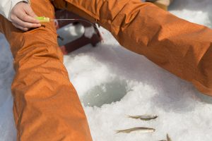 Ice Fishing on Mt. Akagi's Onuma Lake