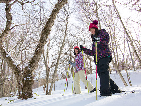 Snowshoe hiking