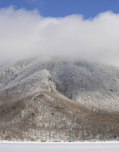 雲の中の黒檜山