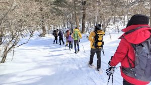 スノーシュートレッキング初級講座 応用編(赤城山長七郎山と小沼周辺）